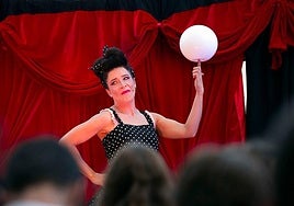 La actriz Idoia López, en '¡Qué circo de mujer!'