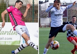 Jugadores del Haro y el Racing Rioja, en la temporada recientemente finalizada.