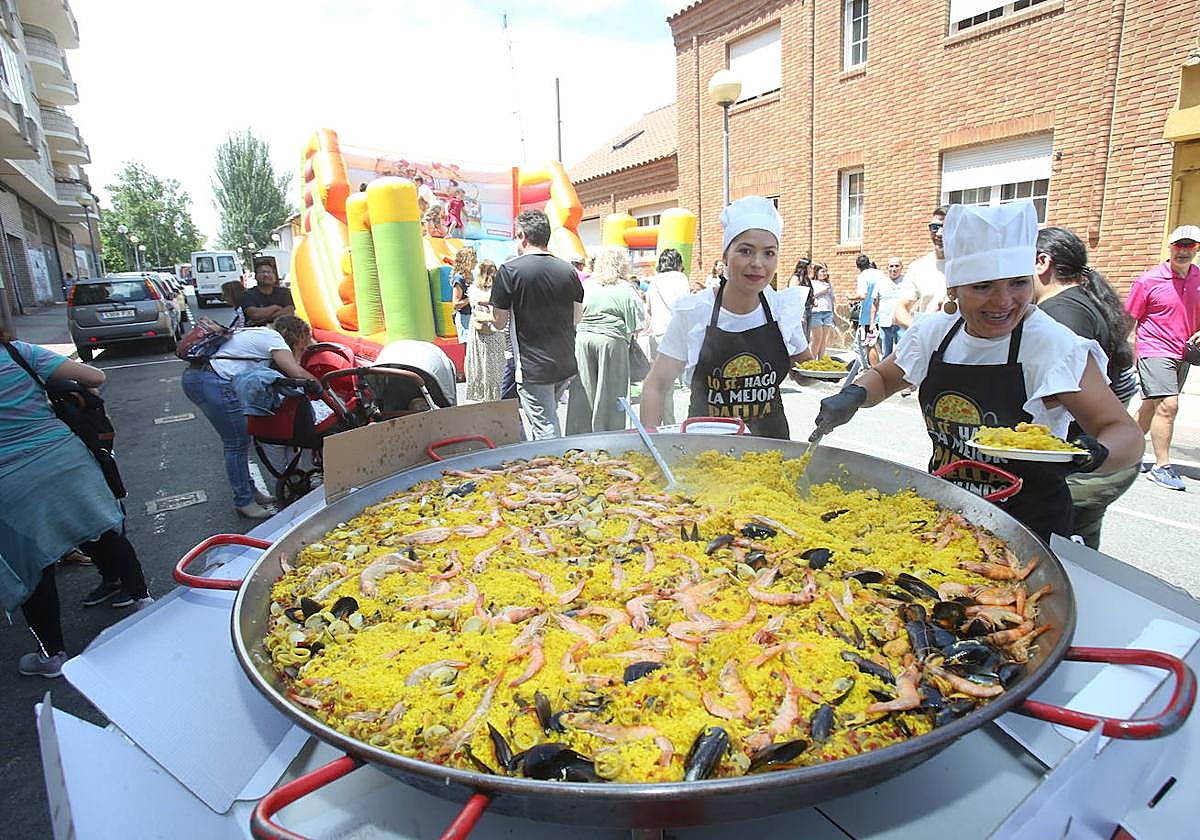 Paellas en las fiestas de Yagüe