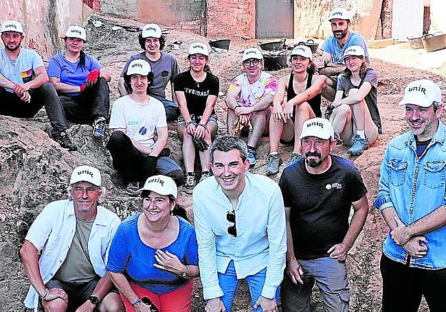 Participantes en la excavación de Arnedo.