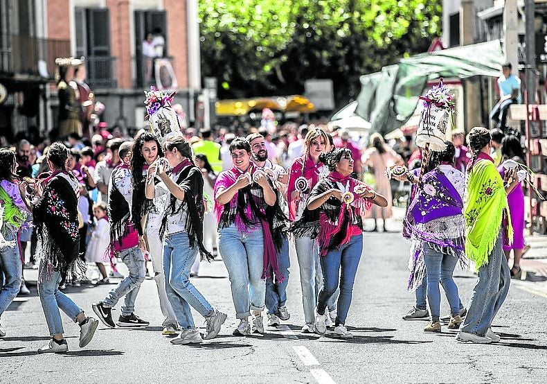 Danzadoras de La Gaita de Cervera, en una imagen del año pasado.