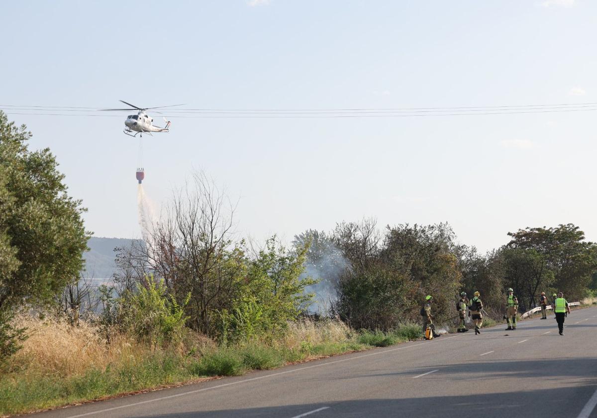 Incendio en la Dehesa de Navarrete