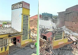 Derribo de la antigua fábrica de la empresa Kimbo, en Rincón de Soto.