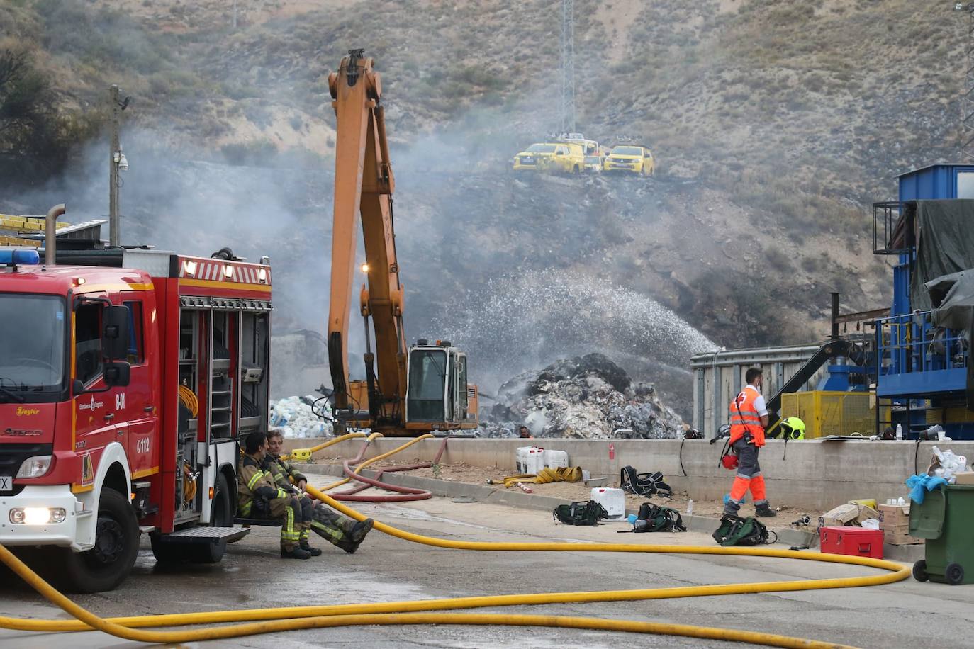 Las imágenes del incendio de Recirsa