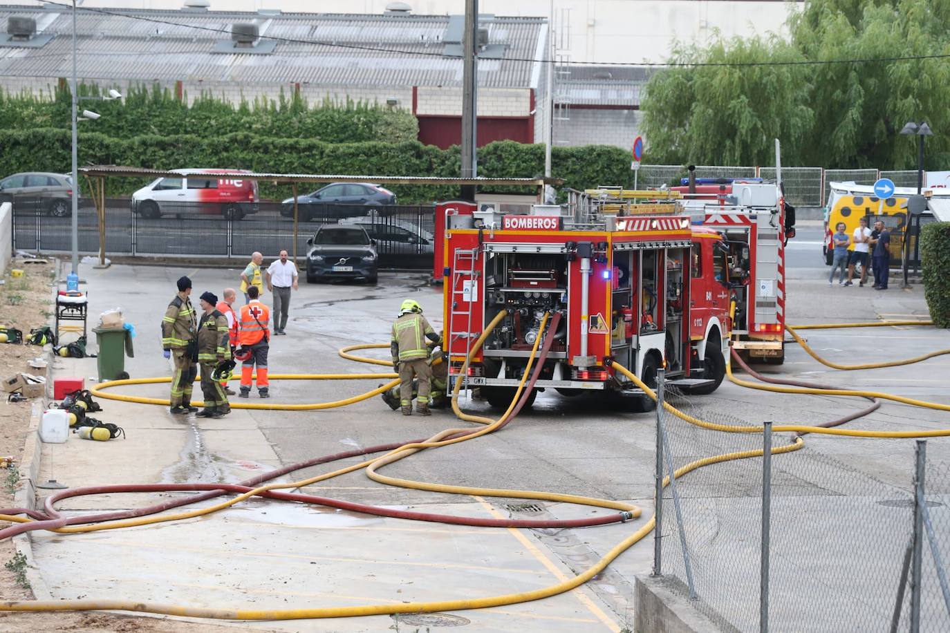 Las imágenes del incendio de Recirsa