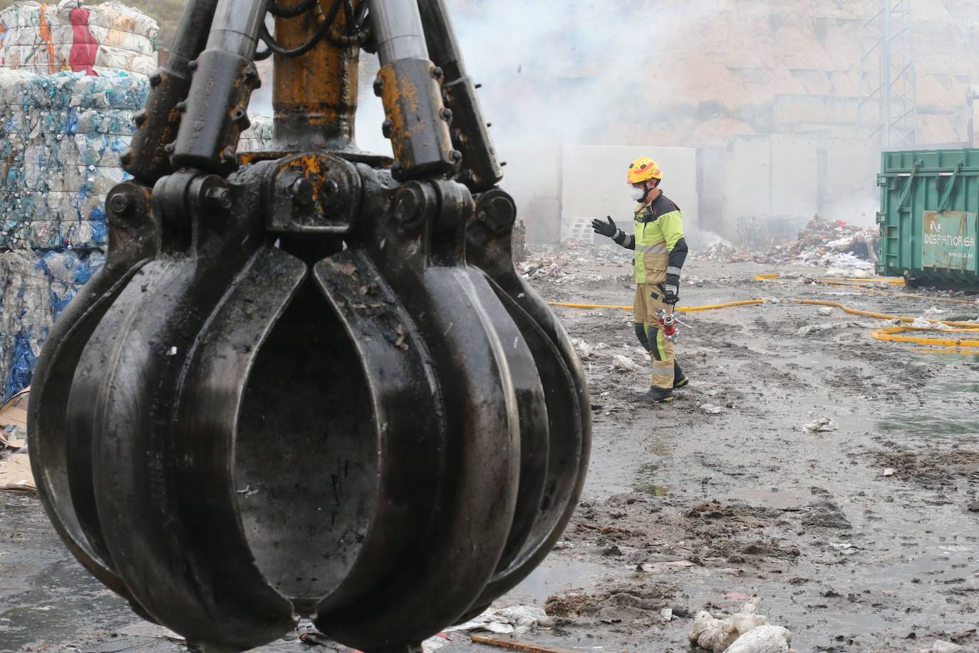 Las imágenes del incendio de Recirsa