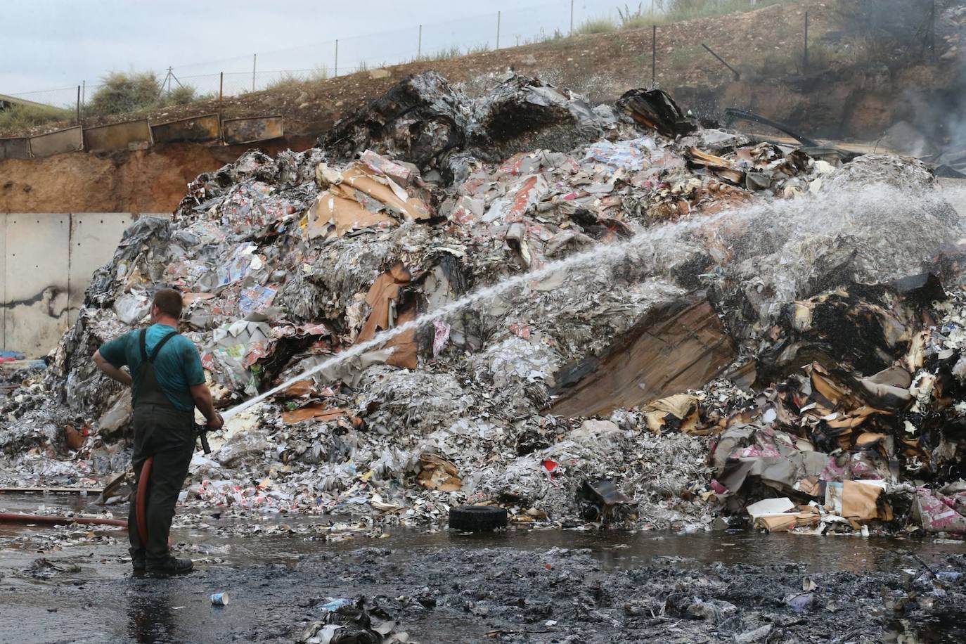 Las imágenes del incendio de Recirsa