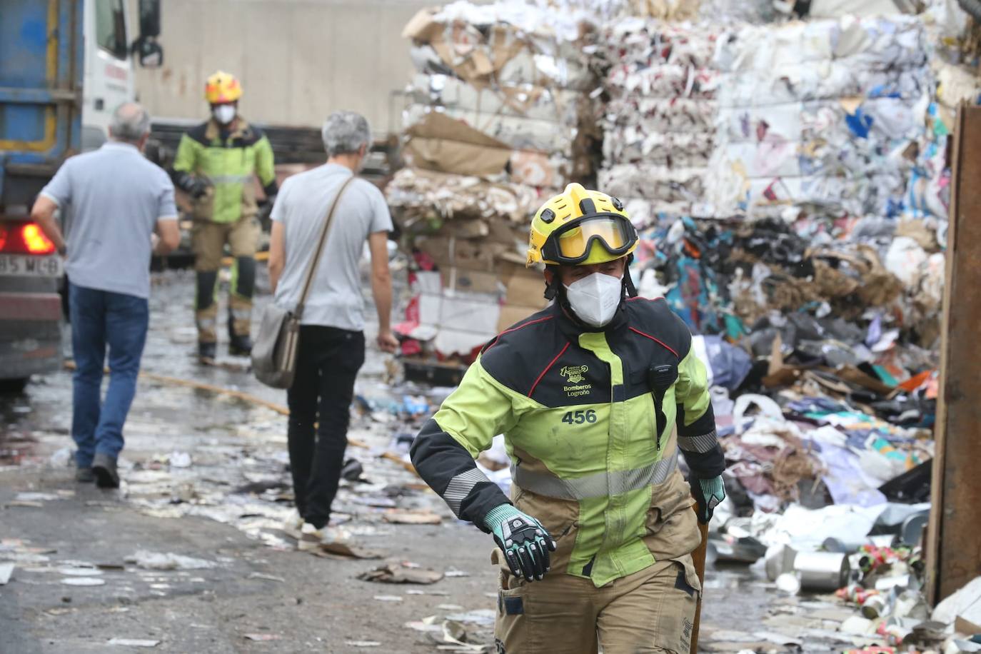 Las imágenes del incendio de Recirsa