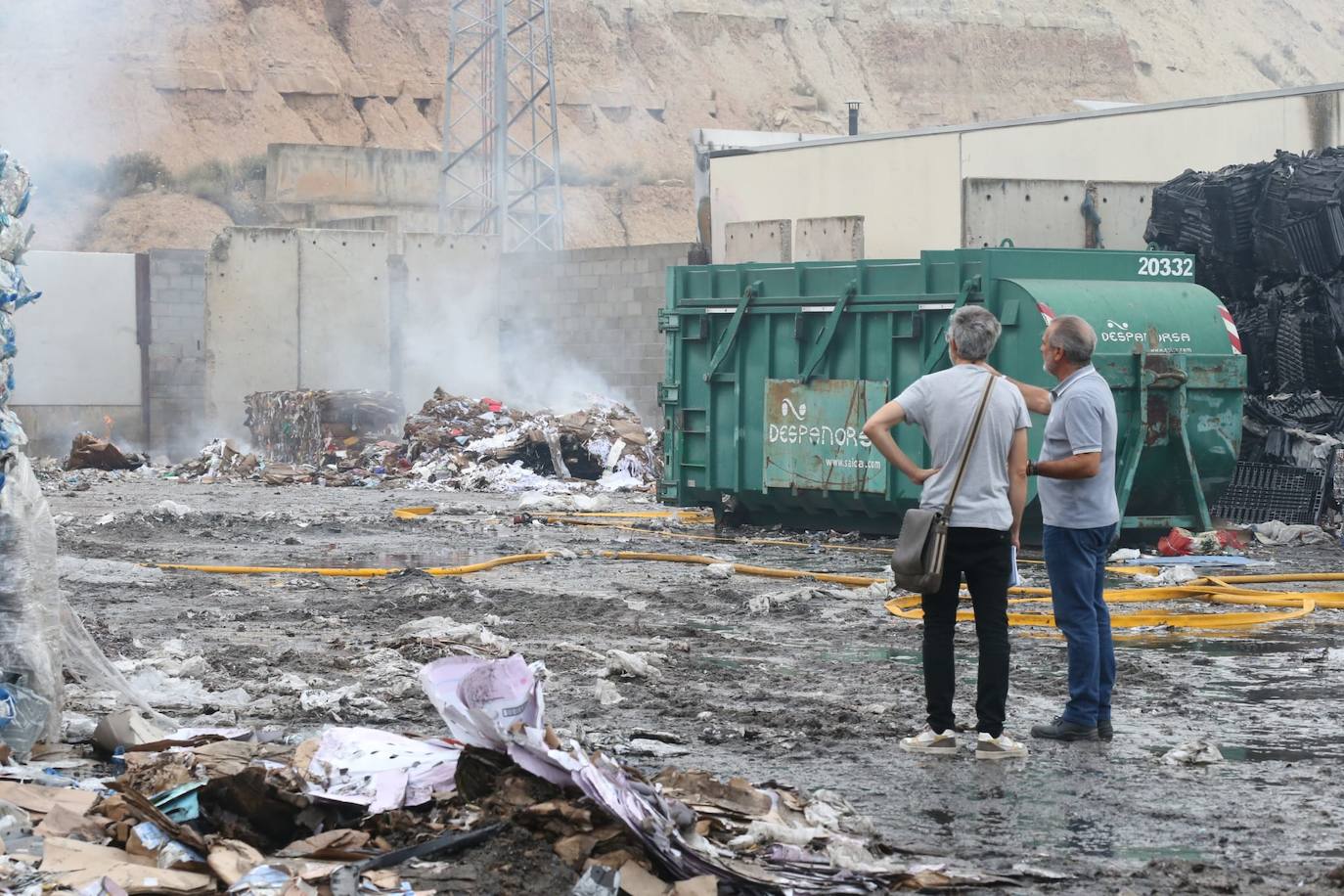 Las imágenes del incendio de Recirsa