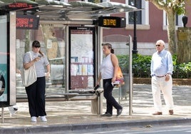 Treinta y siete grados en el termómetro de una marquesina, el pasado 29 de julio en Logroño.