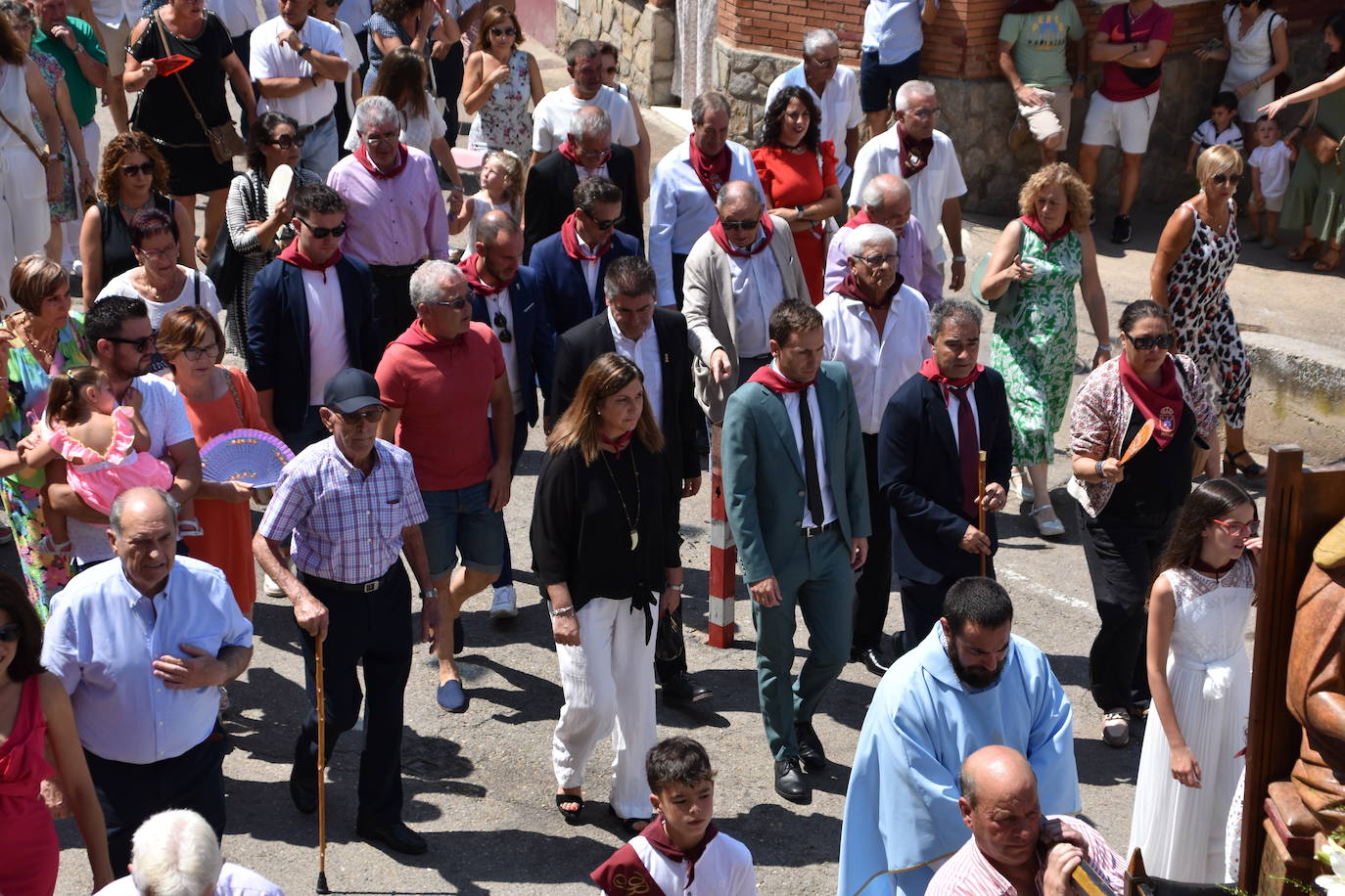 Procesión de la Virgen de la Antigua en las fiestas de Ausejo