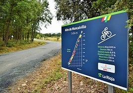 El cartel a pie de puerto.