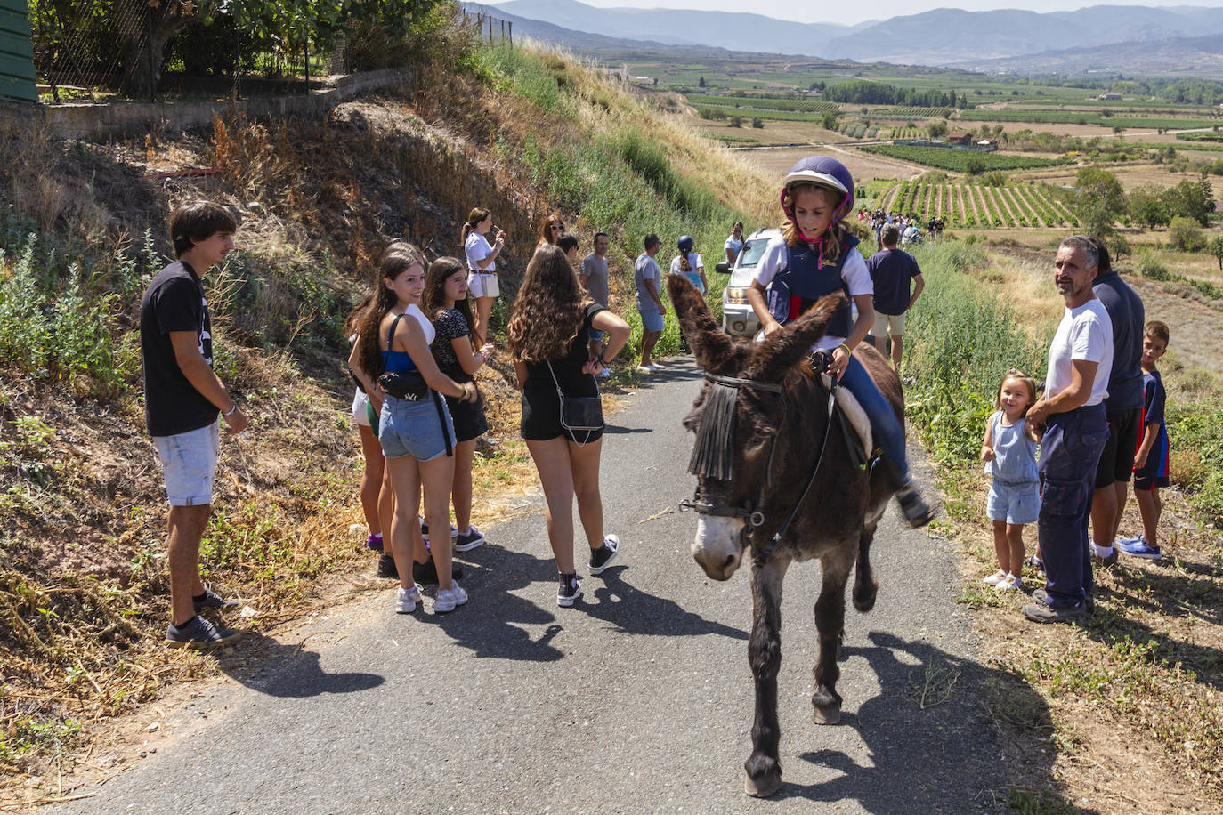 Las imágenes del paseo en burro de Tricio