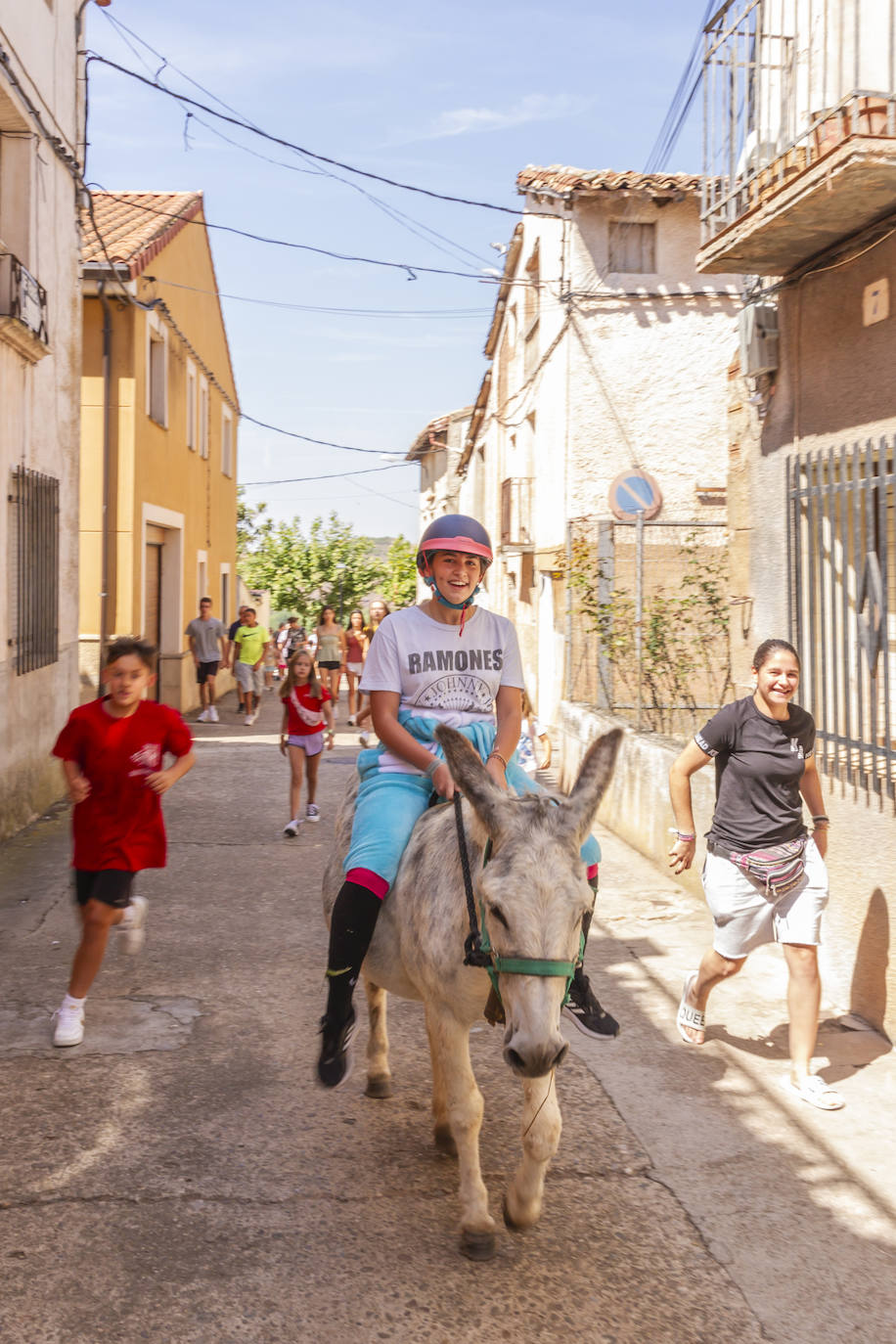 Las imágenes del paseo en burro de Tricio