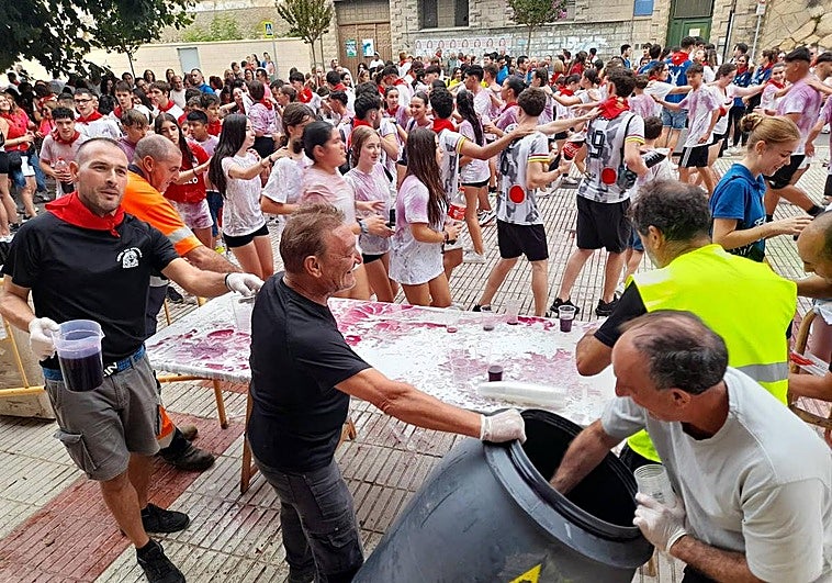 El cohete explota en Cervera por San Gil
