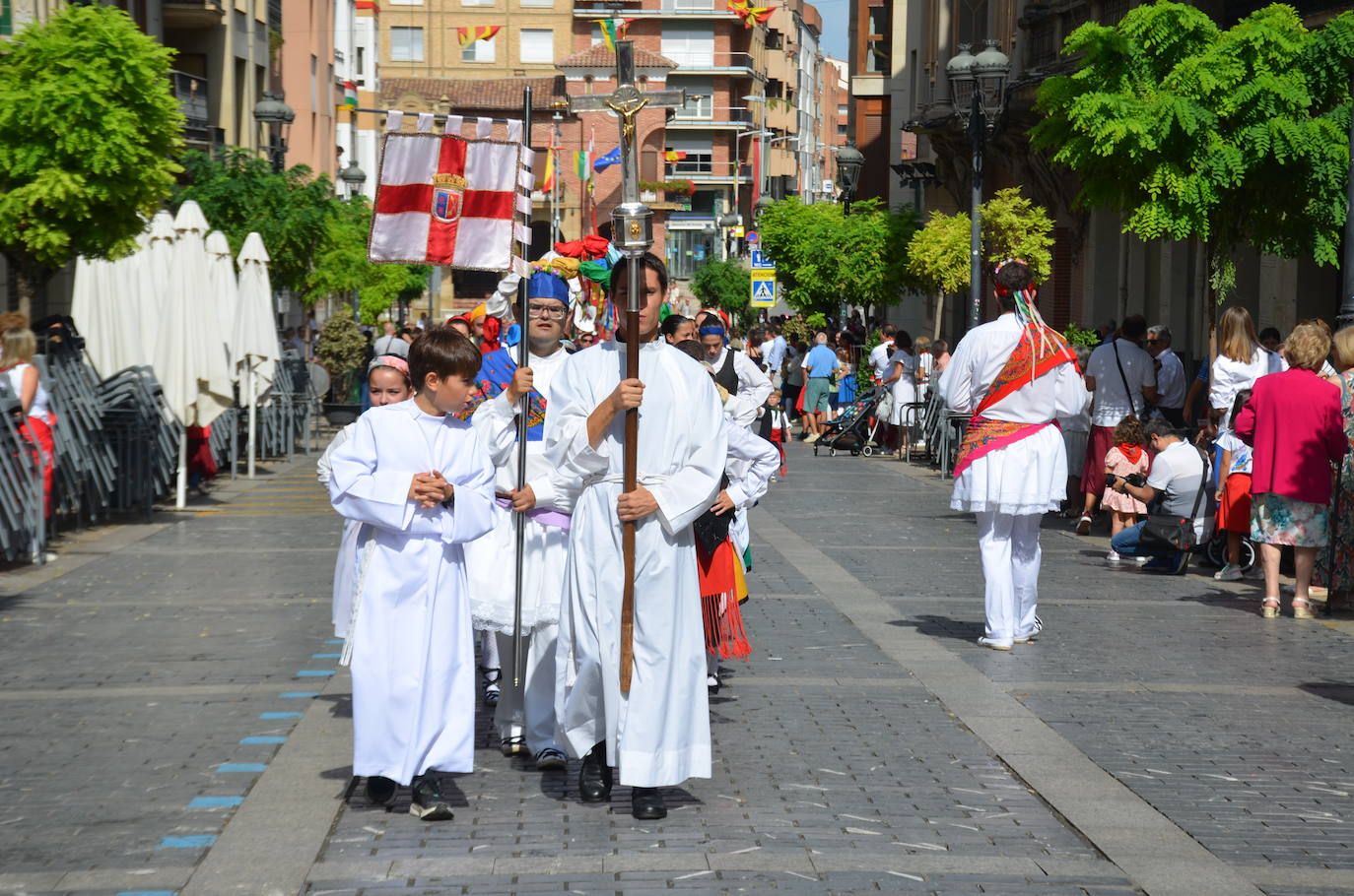 Procesión en honor a los santos de Calahorra