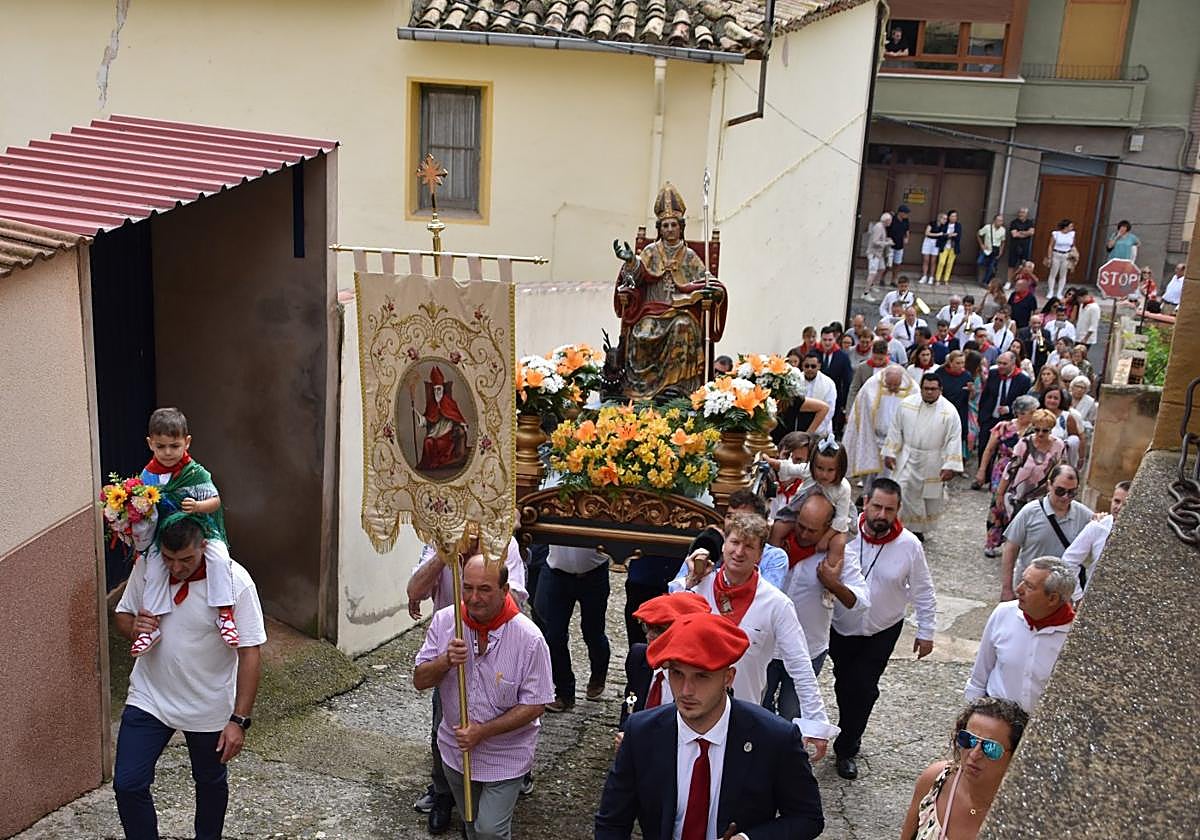 Procesión de San Gil, este domingo en Cervera del Río Alhama.