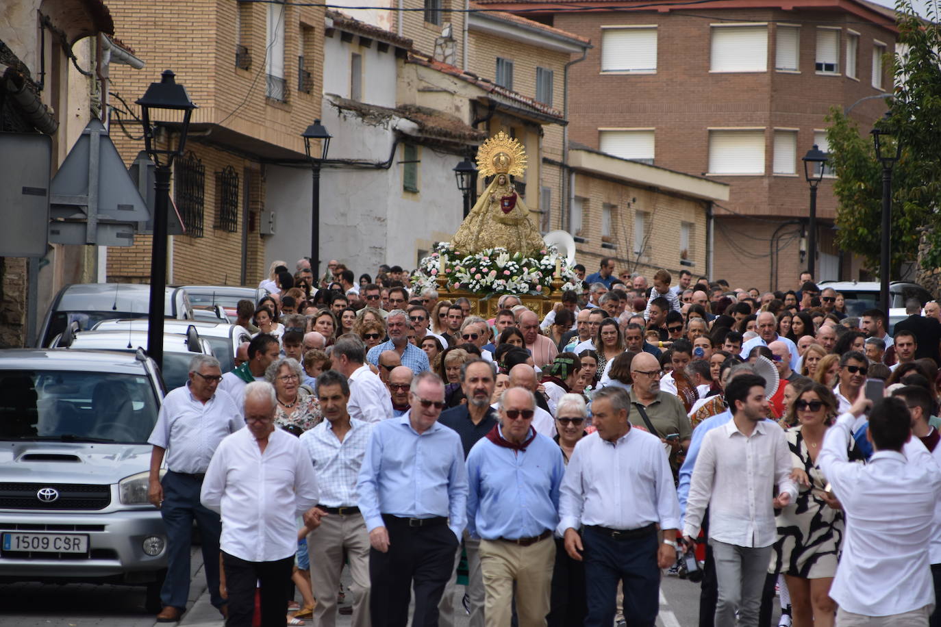 Procesión de la Virgen del Villar, en Igea