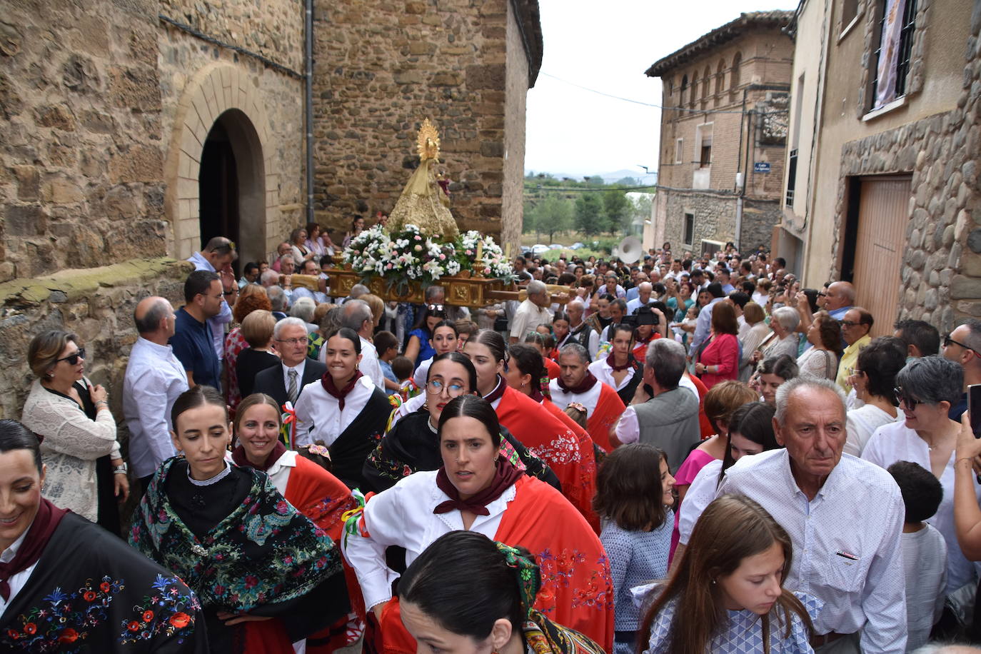 Procesión de la Virgen del Villar, en Igea