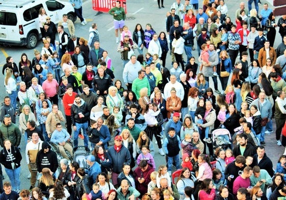 Disparo del cohete en Villamediana