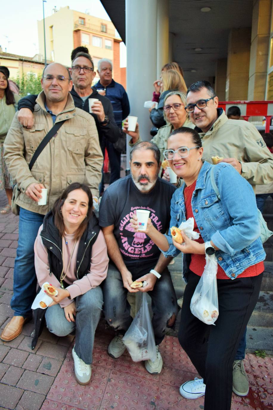 Disparo del cohete en Villamediana