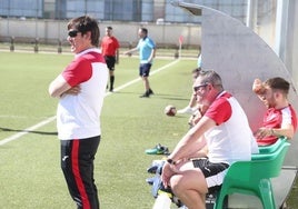 Óscar Gurría, técnico del Alfaro, durante un partido anterior.