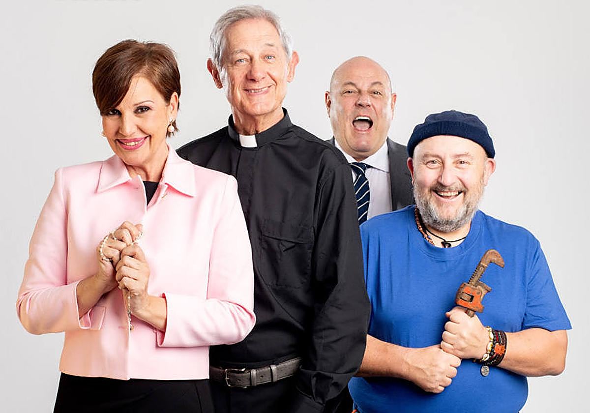 Esther del Prado, Josema Yuste, Santiago Urrialde y Javier Losán integran el reparto de 'Que Dios nos pille confesados'.