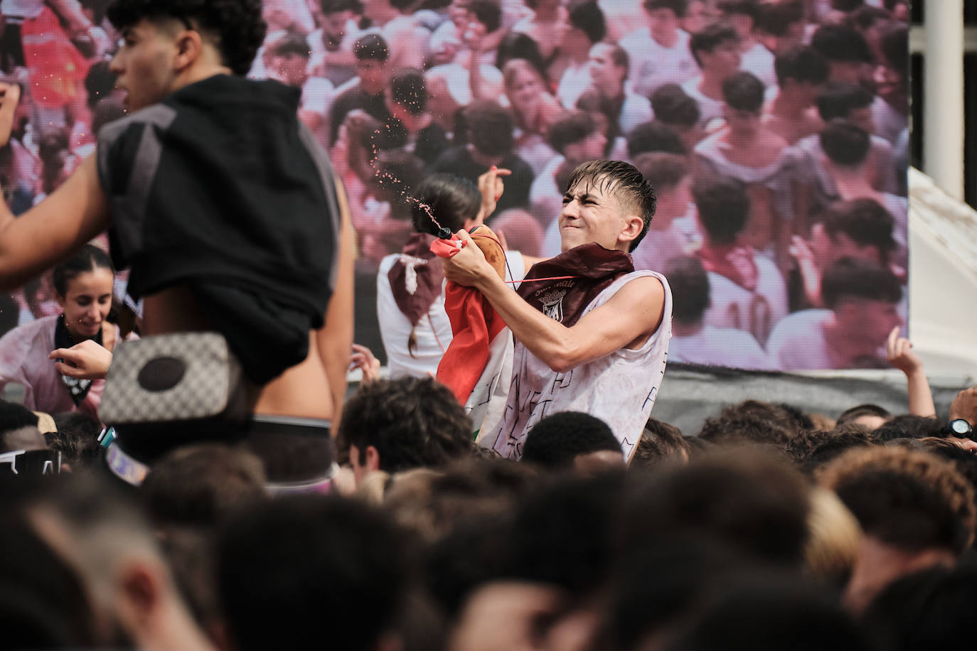 El ambientazo del cohete