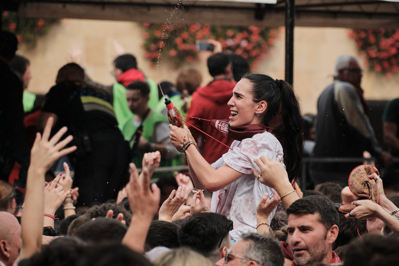 El ambientazo del cohete