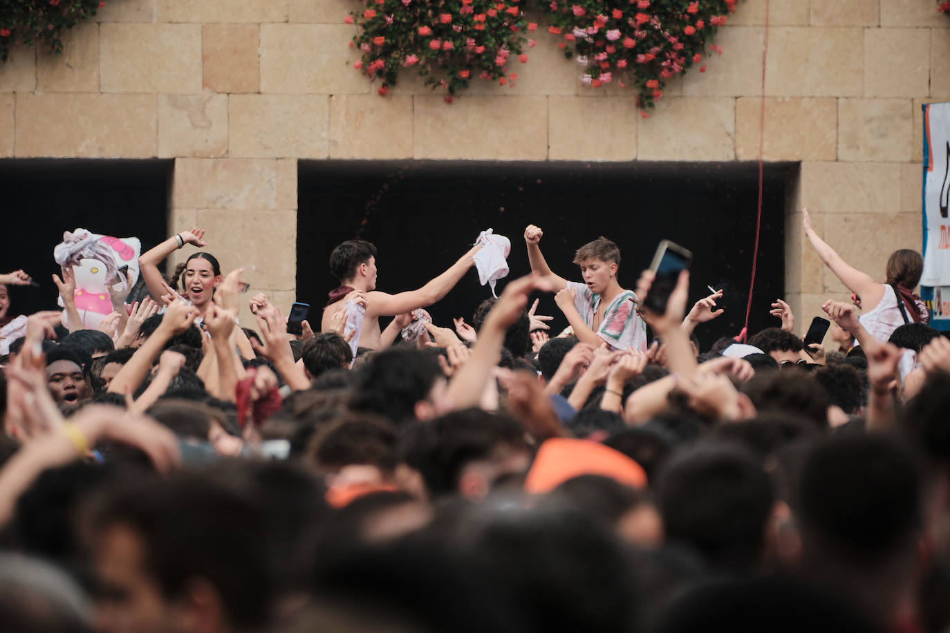 El ambientazo del cohete