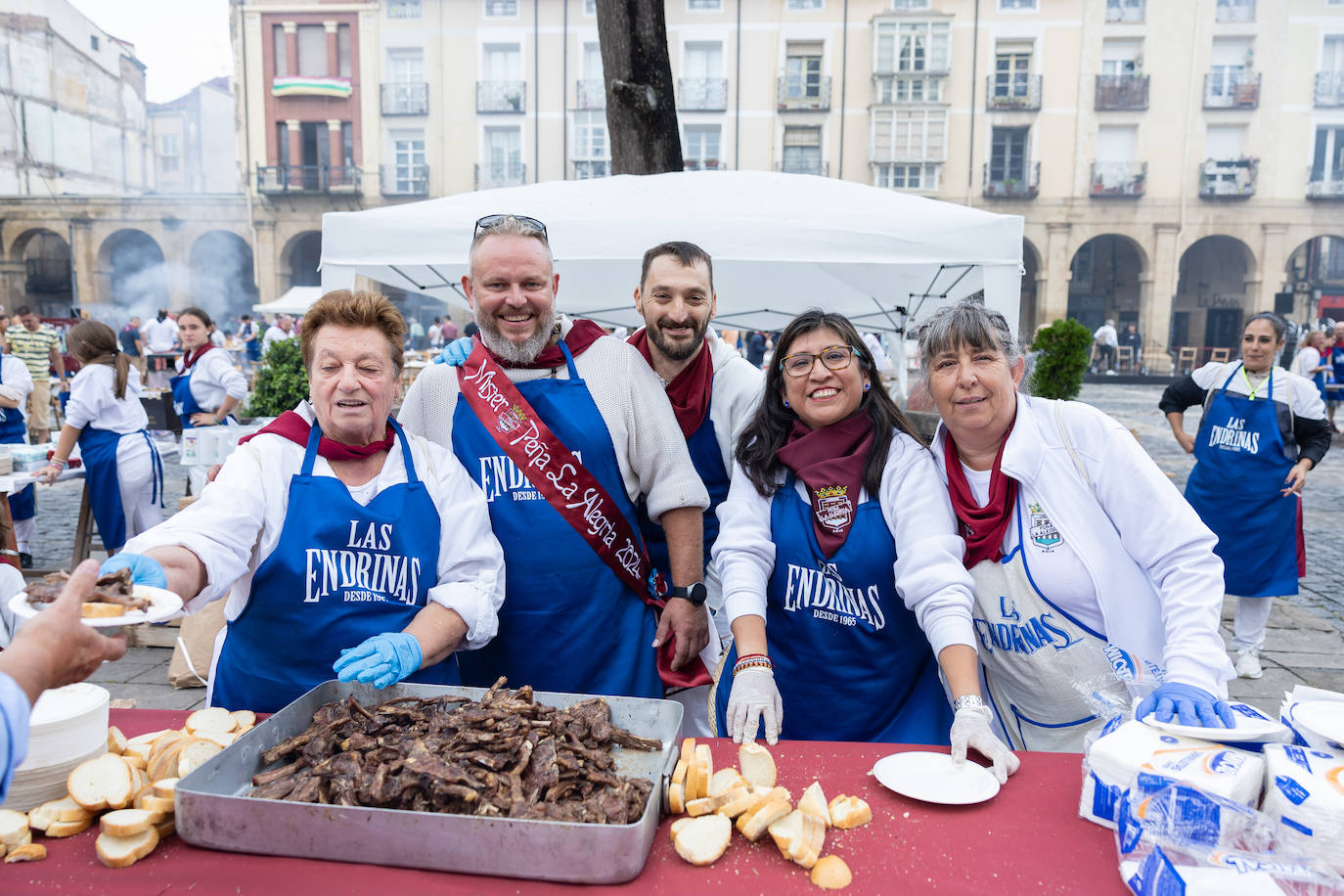 Salchichón, pimientos, huevos, chuletas... todas las degustaciones el día de San Mateo