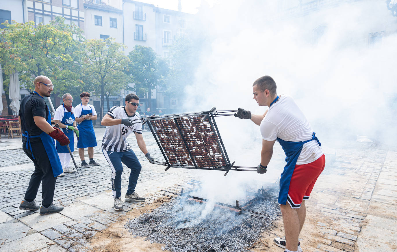 Salchichón, pimientos, huevos, chuletas... todas las degustaciones el día de San Mateo