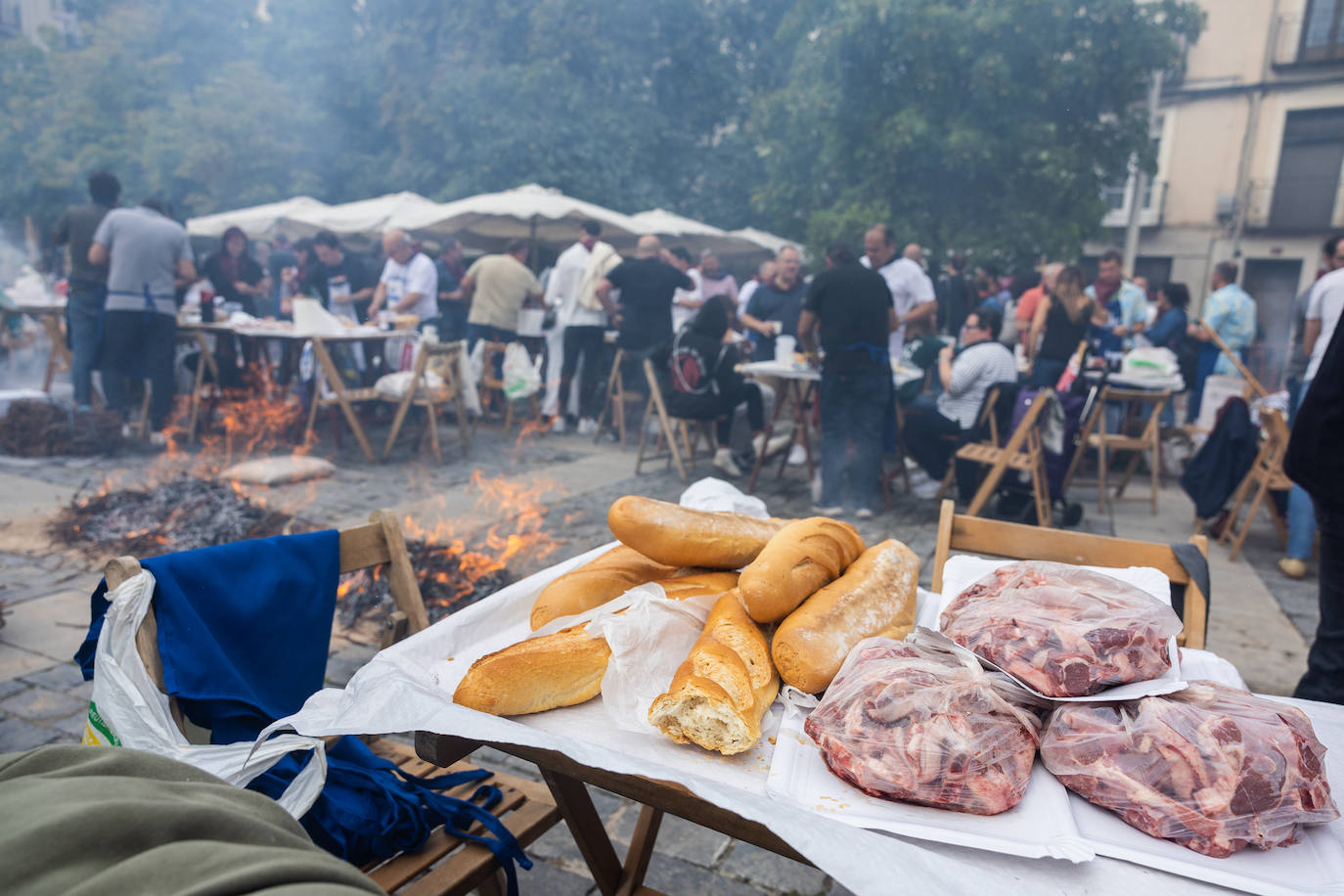 Salchichón, pimientos, huevos, chuletas... todas las degustaciones el día de San Mateo