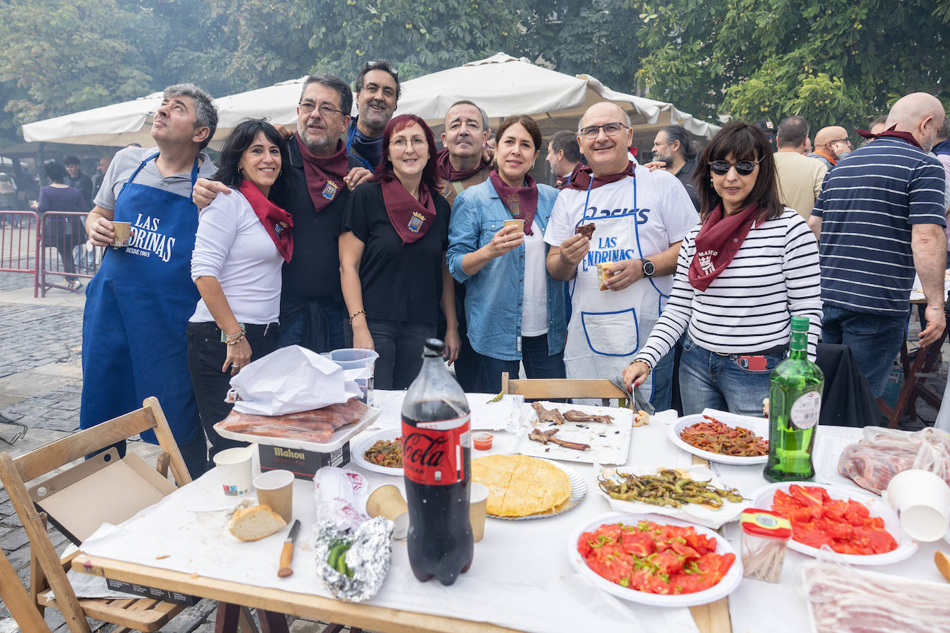 Salchichón, pimientos, huevos, chuletas... todas las degustaciones el día de San Mateo