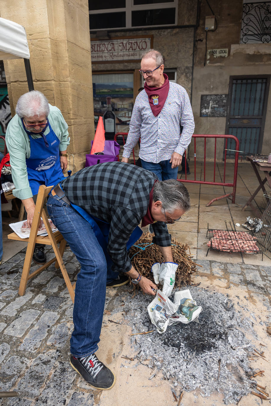 Salchichón, pimientos, huevos, chuletas... todas las degustaciones el día de San Mateo