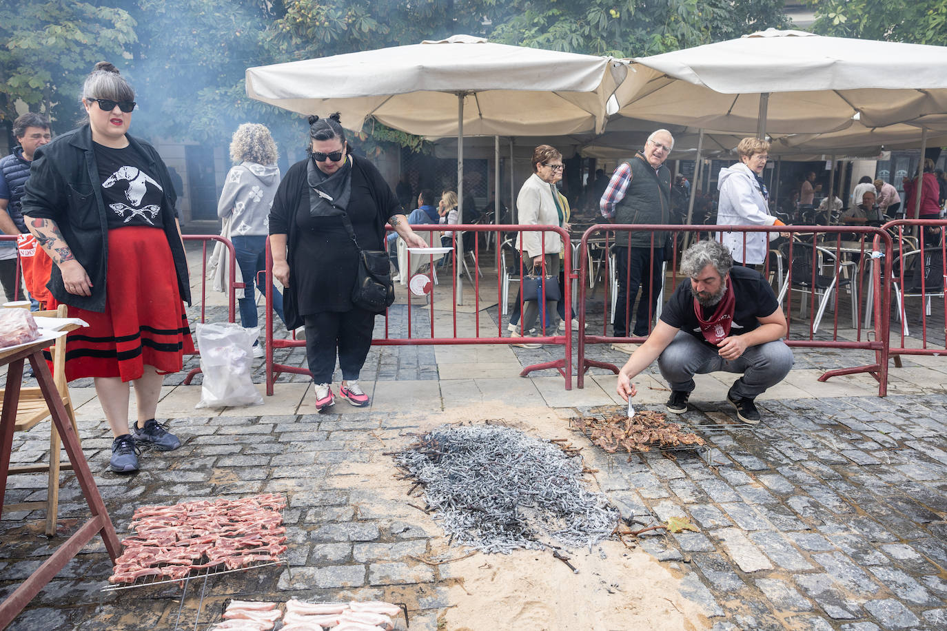 Salchichón, pimientos, huevos, chuletas... todas las degustaciones el día de San Mateo