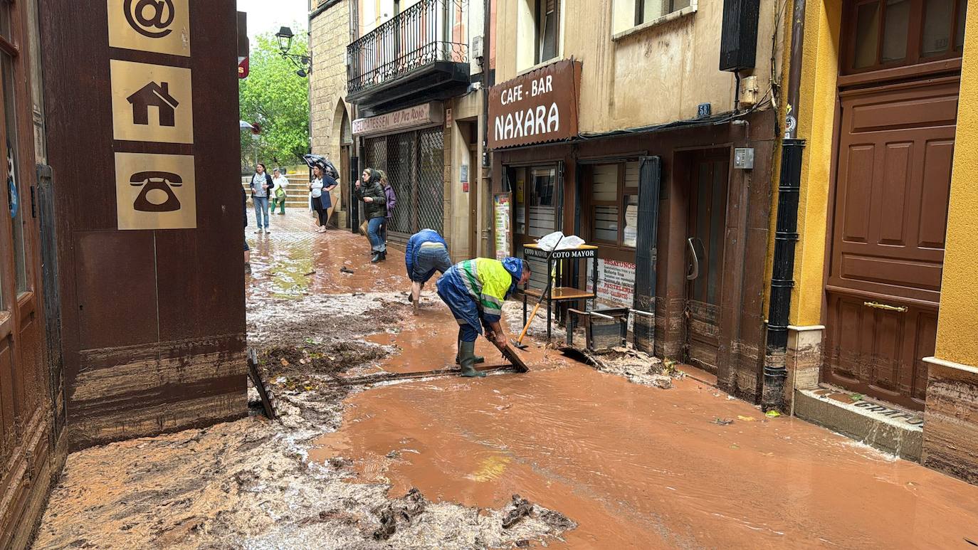 Las imágenes de la tormenta en Nájera