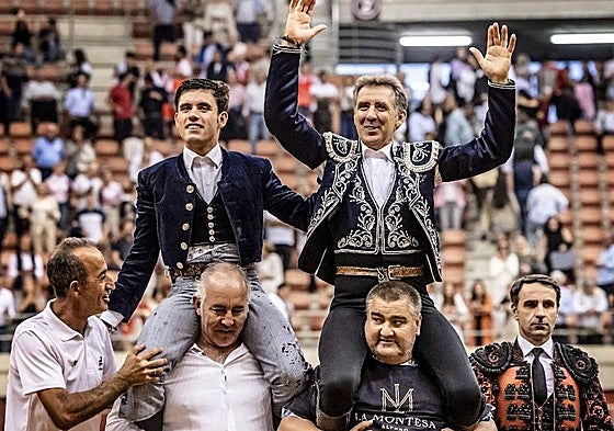 Pablo y Guillermo Hermoso de Mendoza salieron por la puerta grande en la última corrida que compartieron en ruedos españoles.
