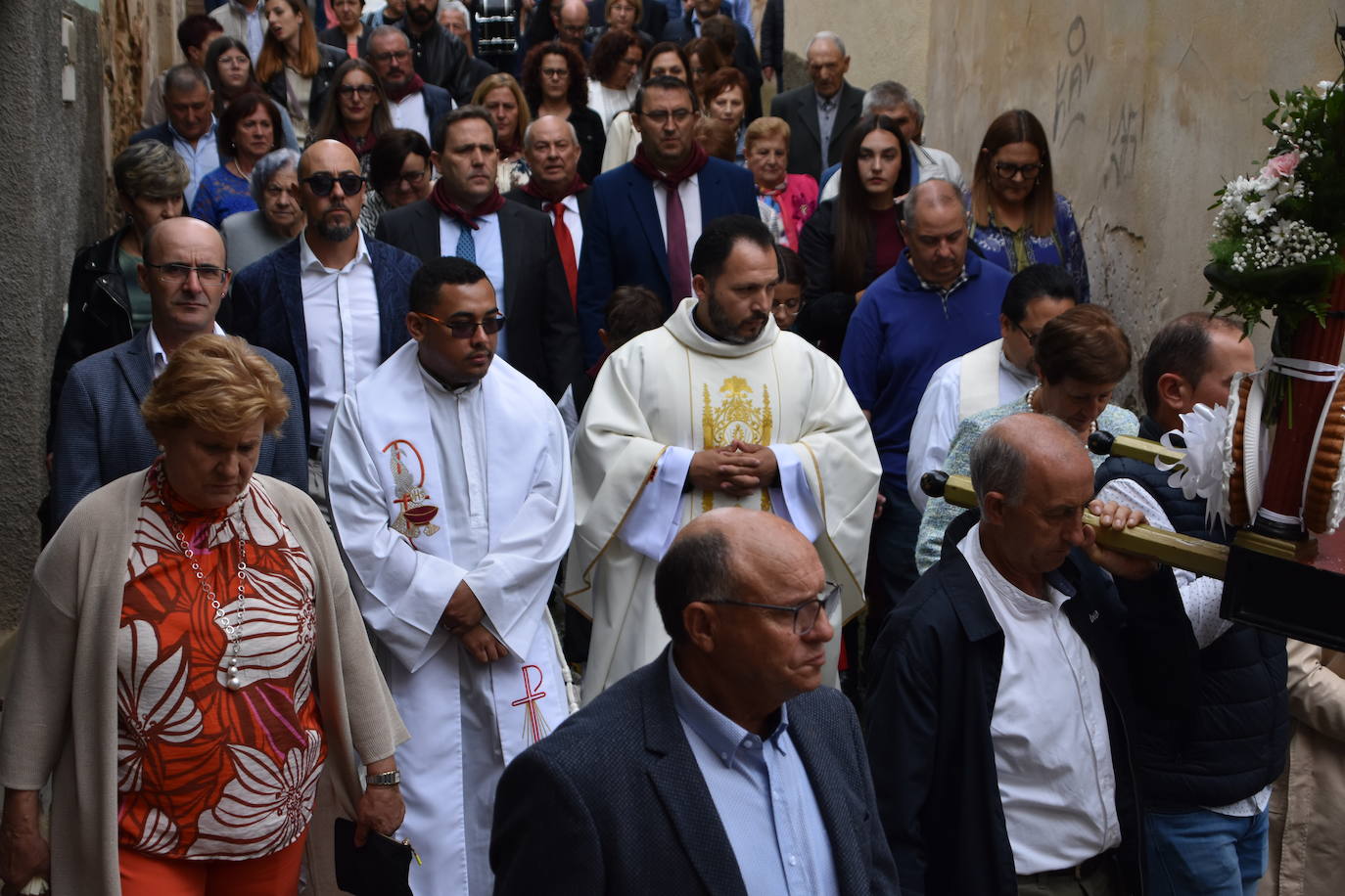 Imposición de pañuelos, procesión y pisado de la uva en Rincón de Olivedo