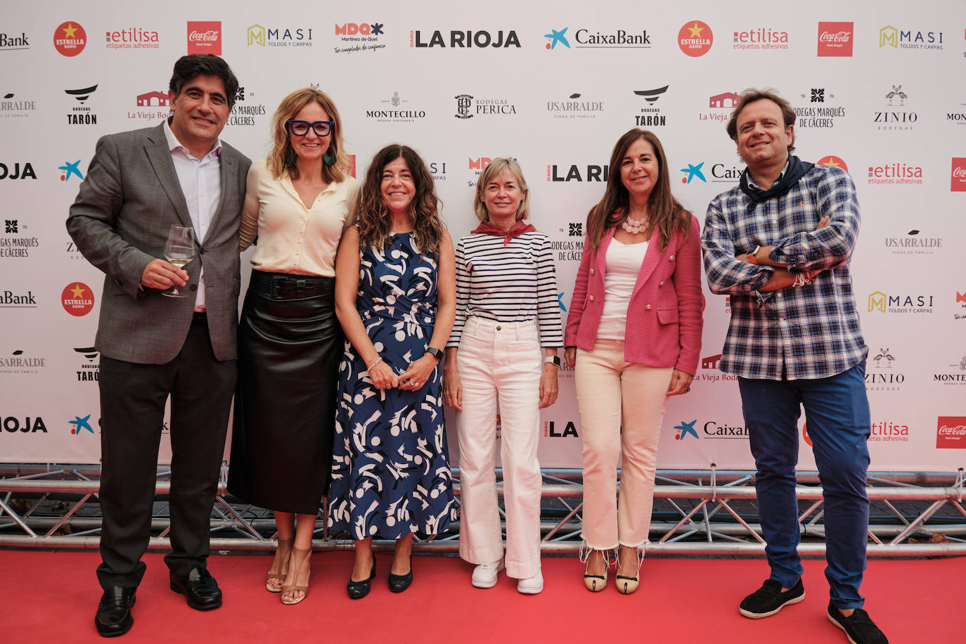 Diego Saugar, Estrella Domínguez, Marta Borruell, Teresa Cobo, Elena Martín y Quique Martínez Armas.