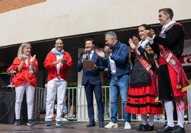 Diego Urdiales tras recibir las Llaves de Oro de la Peña Logroño.