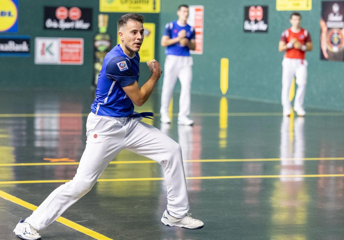 Darío, durante el partido del pasado sábado en el Adarraga.