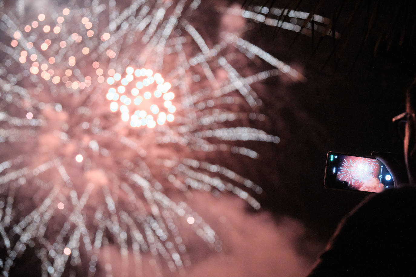 Fuegos artificiales de San Mateo con pirotecnia Pibierzo