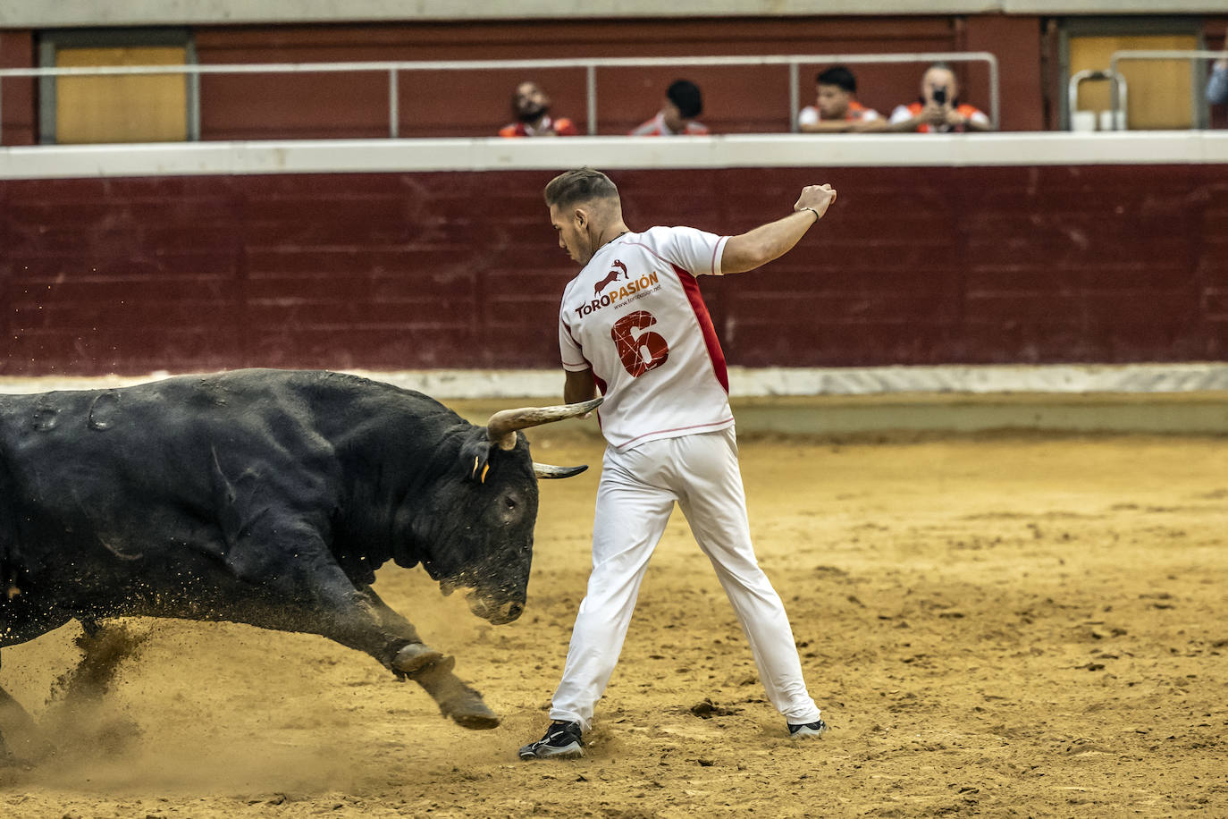 Concurso de recortes en la plaza de toros La Ribera, en imágenes