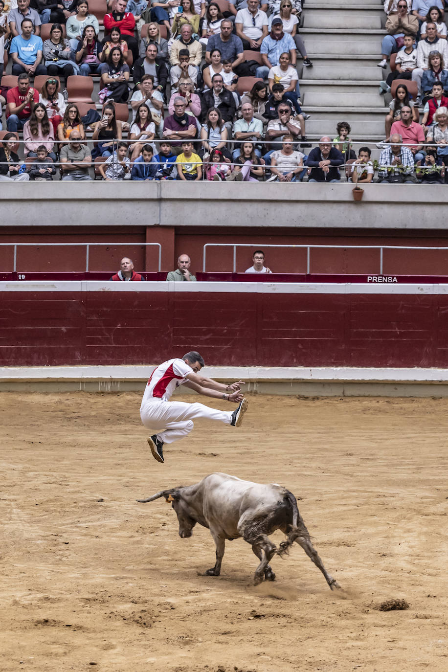 Éxito de público en La Ribera con los recortadores