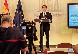 Capellán, durante su comparecencia esta mañana.