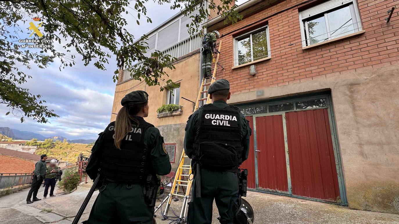 Operación &#039;apaga y vámonos&#039; de la Guardia Civil en Albelda