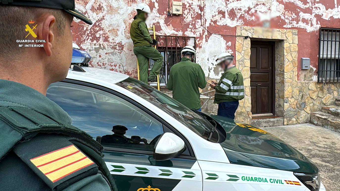 Operación &#039;apaga y vámonos&#039; de la Guardia Civil en Albelda