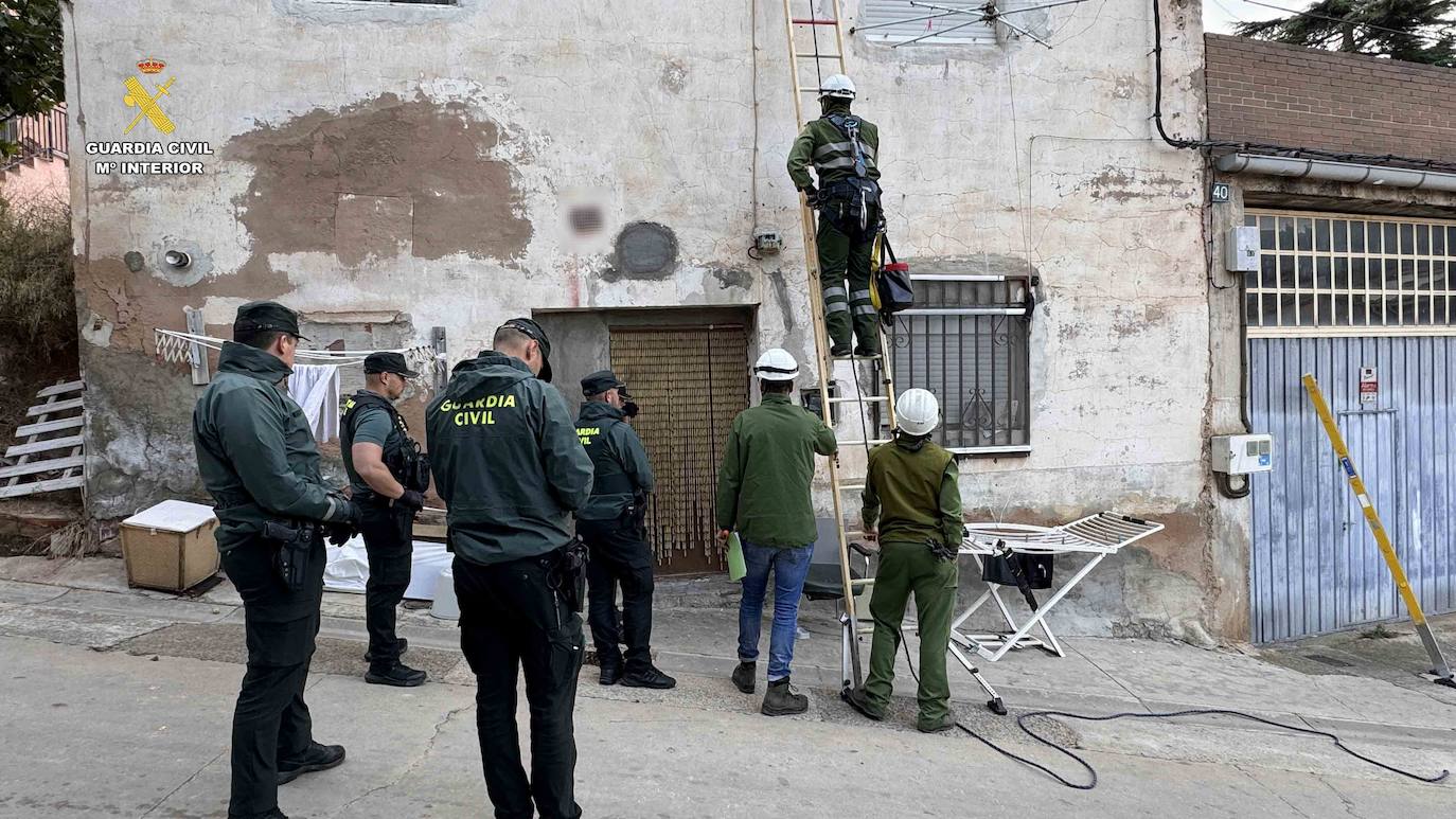 Operación &#039;apaga y vámonos&#039; de la Guardia Civil en Albelda