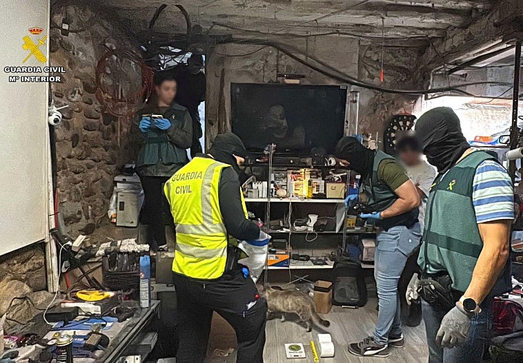 Registro efectuado en la vivienda de Arnedo.